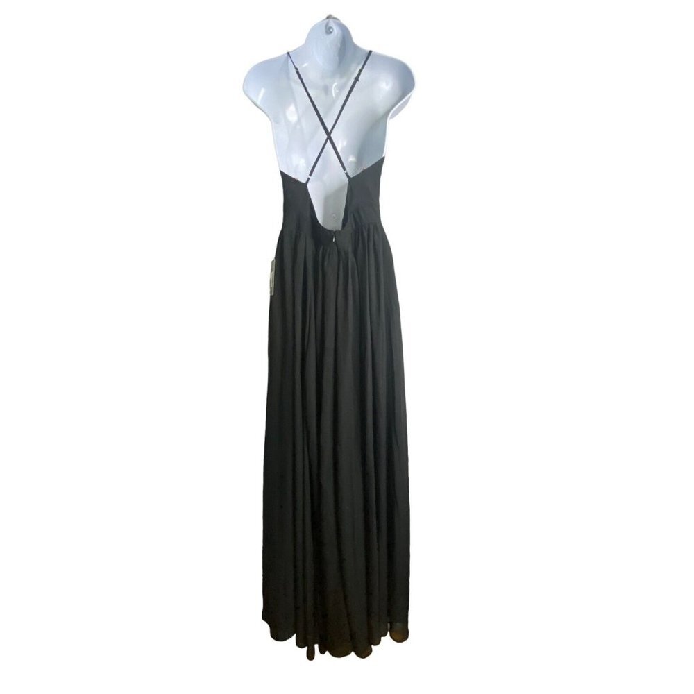 Meghan Los Angeles Womens Enchanted Garden Maxi Dress Black Size XL‎ Extra Large - Picture 6 of 10